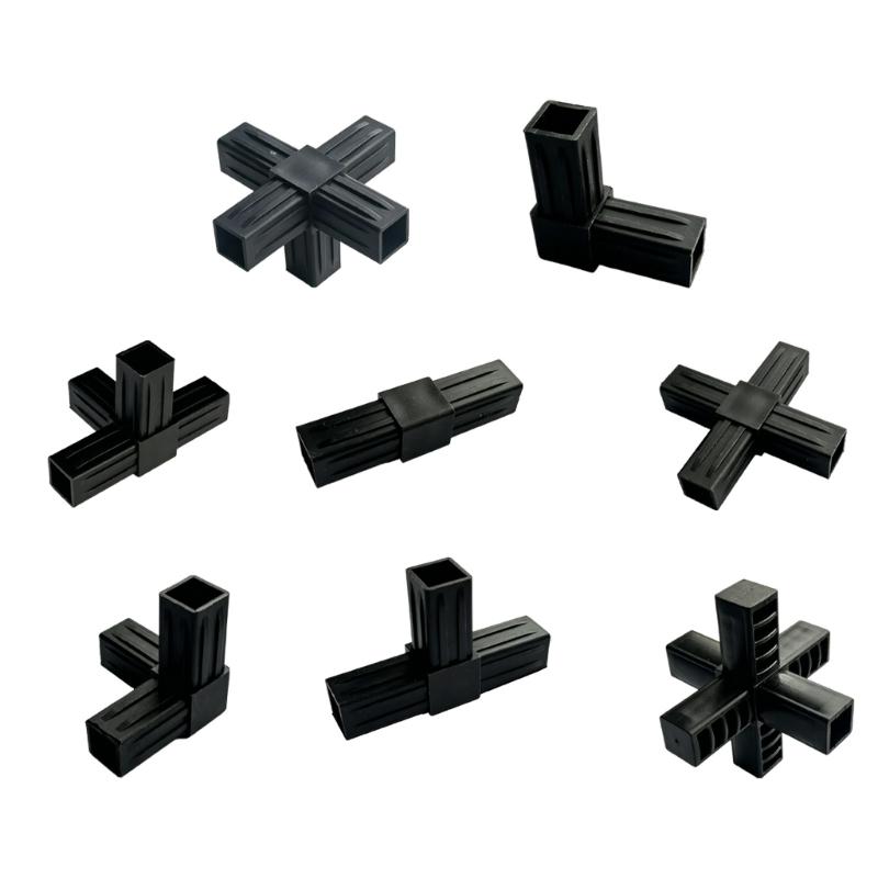 Multifunctionele 20x20mm Vierkante Buis Adapter Connector Accessoires Aluminiumlegering Elleboog Pijp Fitting Eenvoudig te Installeren