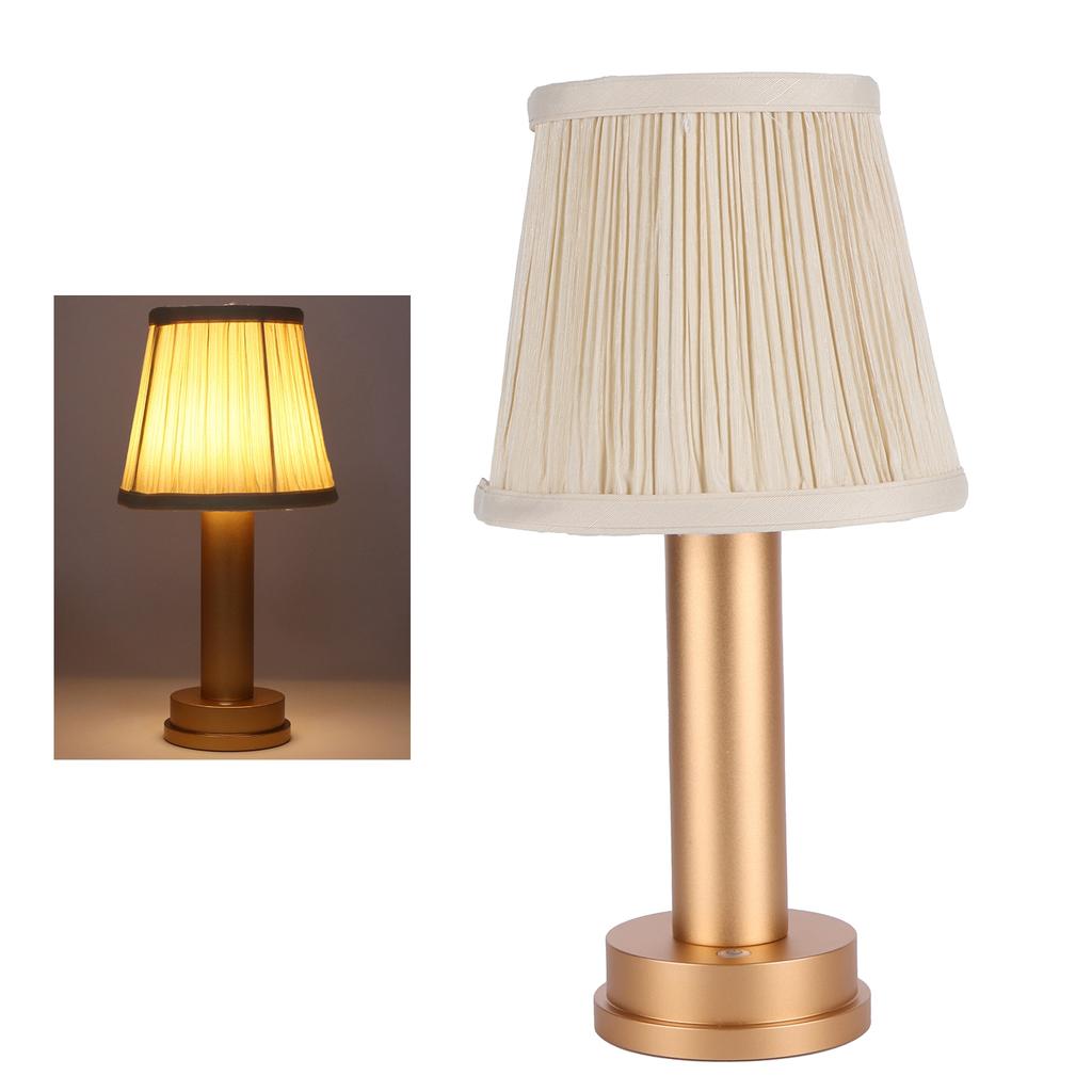 USB LED Schreibtischlampe Stoff Schreibtischlicht Haus Schlafzimmer Hotel Büro Dekoration Warmes Licht 5V