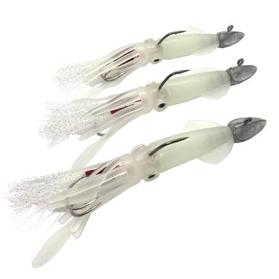 Bucht Squid Lure 5.5 Inch Luminous Set of 3 14cm