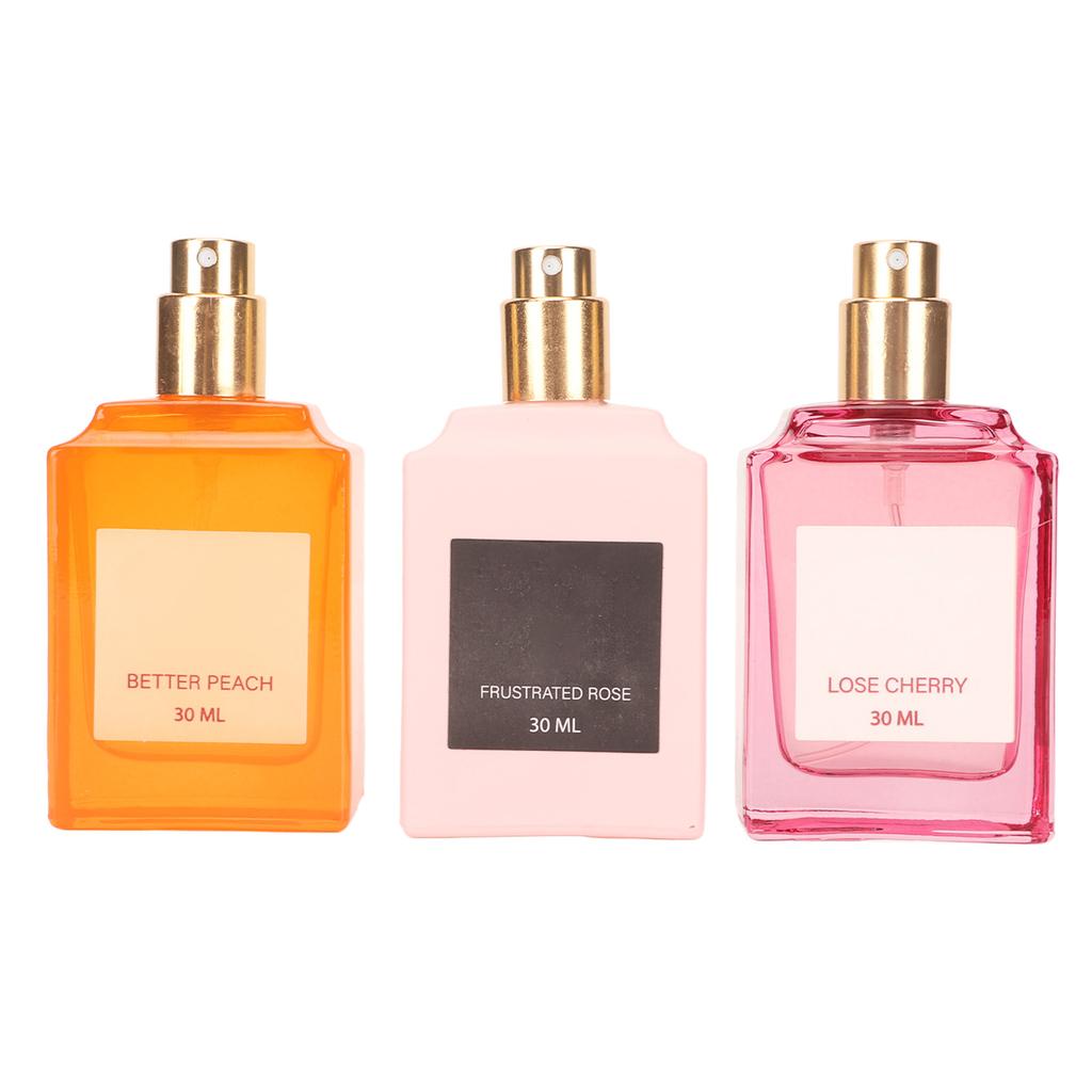 3pcs Women Perfume Spray Floral Fruity Refreshing 3 Different Fragrance Fine Mist Perfume Set 30ml