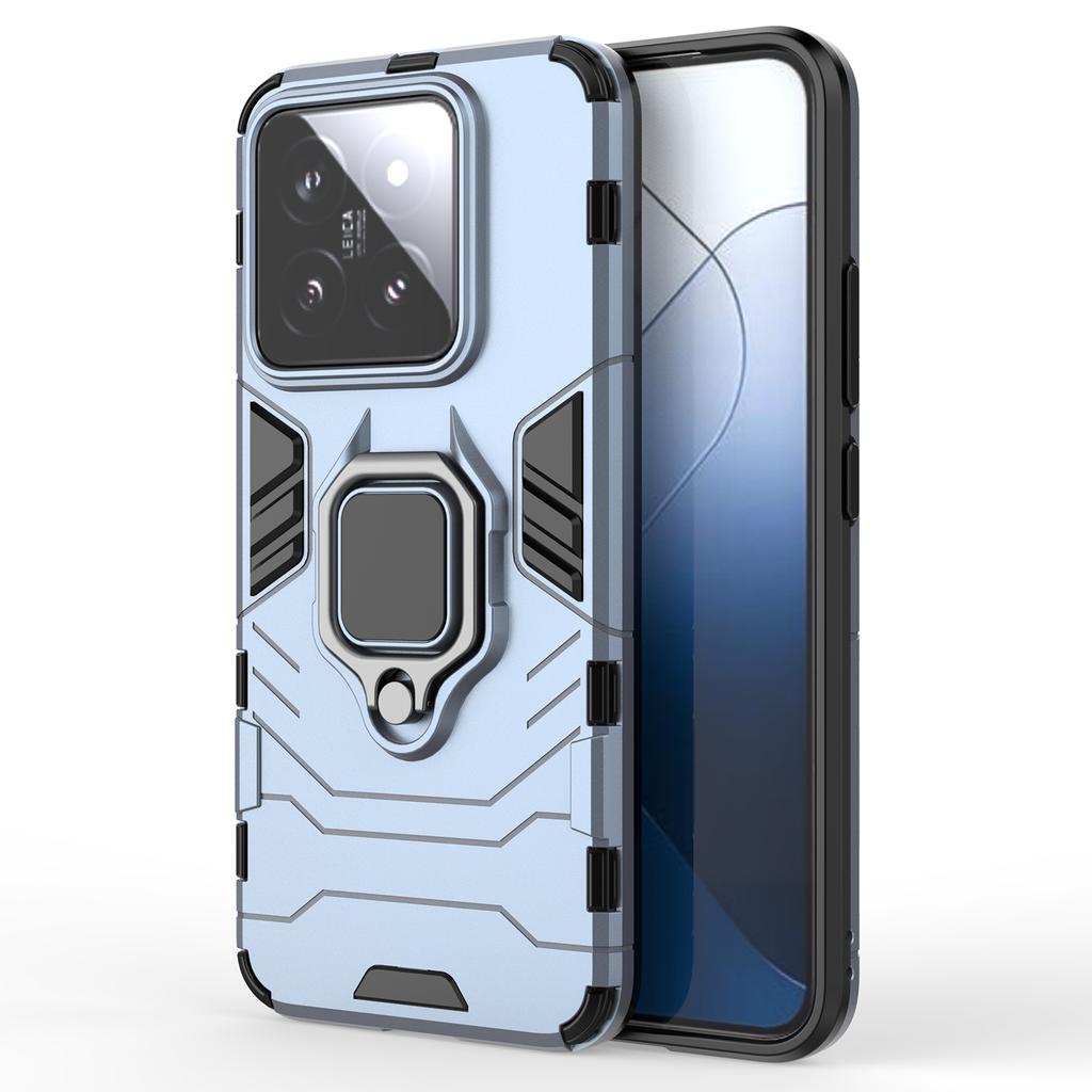 For Xiaomi 14 Case Phone Shell Anti-Scratch Kickstand PC+TPU Mobile Phone Cover