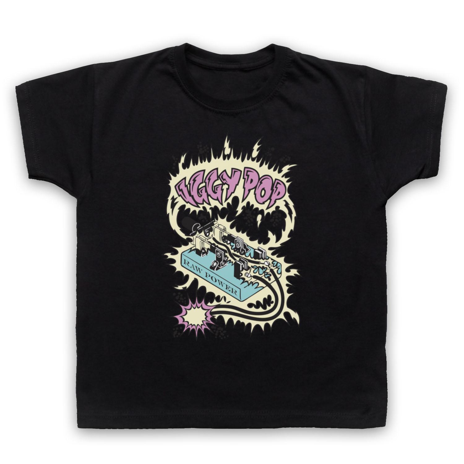 IGGY AND THE STOOGES RAW POWER SWITCH UNOFFICIAL PUNK KIDS CHILDS T-shirt 130