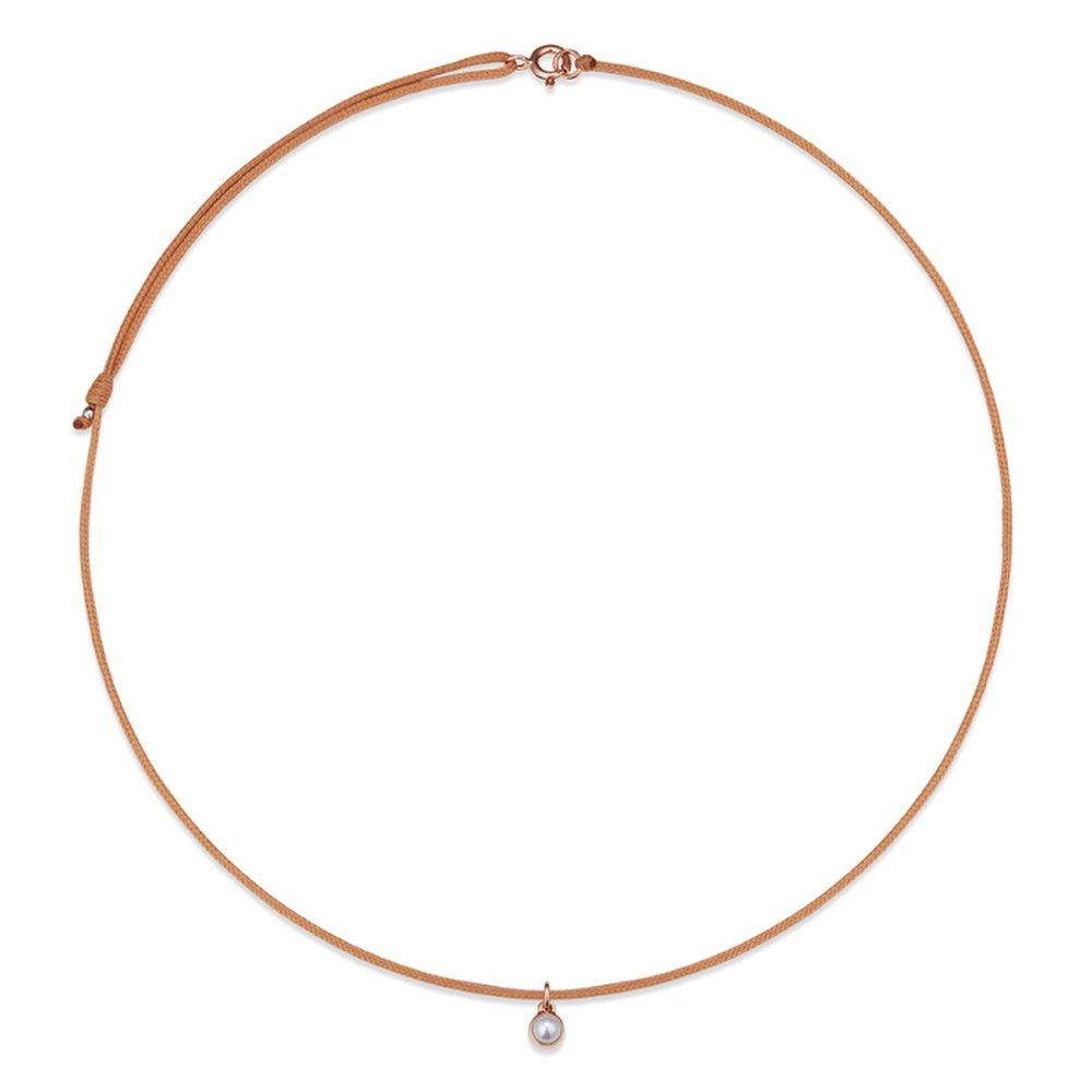 

[June Birthstone Pearl] Debonddi Necklace Peach Jdrnrws106W