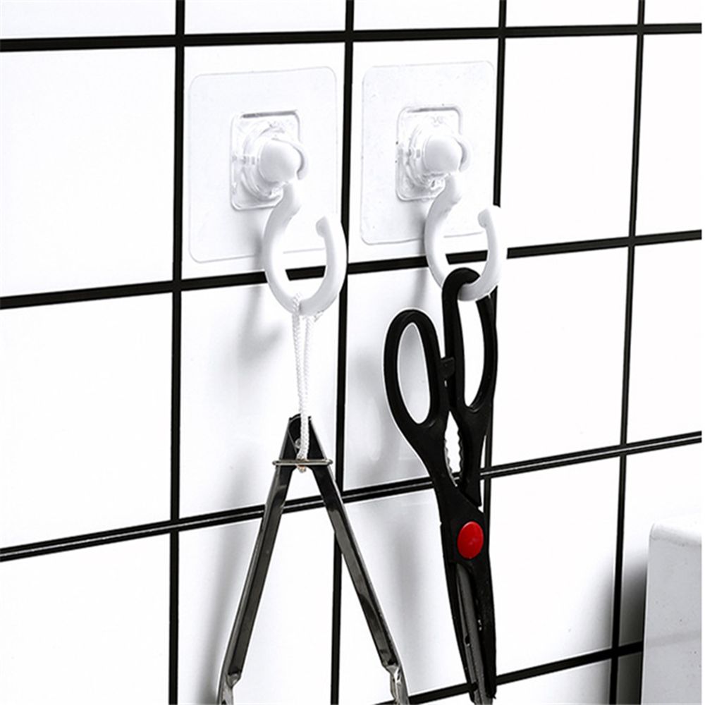 Ceiling Reusable Seamless Strong Overhead Hooks Adhesive Hooks Cabinet Floor Hooks Wall Hooks