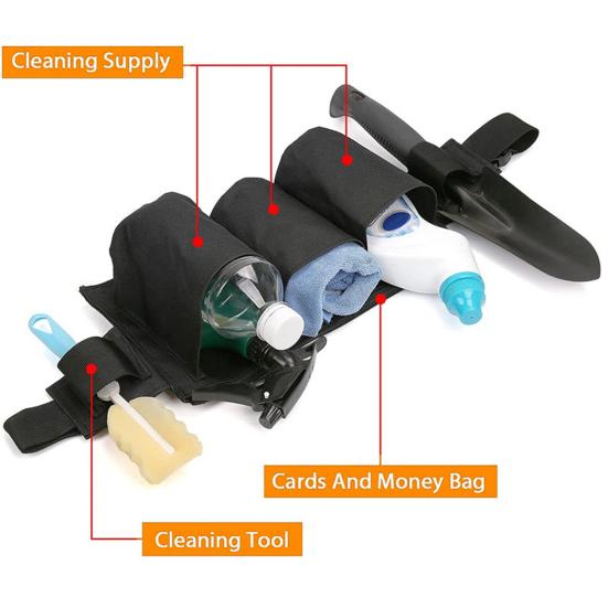 Multifunctional Waist Bag Tool Belt with Storage Compartments Zipper Closure Adjustable Design Quick Release