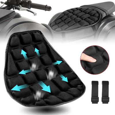 Motorcycle Sponge Seat Cover Scooter Seat Cushion Ride Pillow Pad Breathable Anti-Skid Non Inflatable For Moto Outdoor Riding