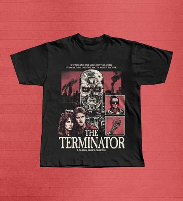 The Terminator 1984 Graphic Tee | James Cameron Sci-Fi Action Shirt | Retro 80s Cult Film T-Shirt