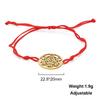 Lucktune Stainless Steel Angel Seal Archangel Metatron Cube Rope Bracelets for Women Spiritual Amulet Jewelry Anniversary Gifts