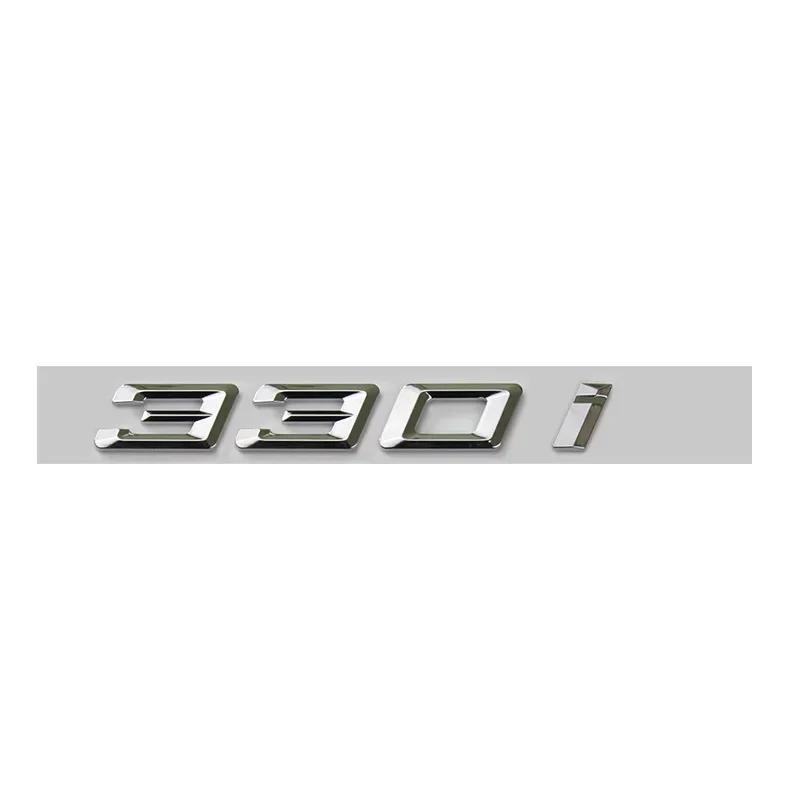 3D ABS Chrome Car Letters Rear Trunk Emblem Badge Sticker For BMW Lettering G20 316i 320i 320d 325i 330i 2020 2021 Accessories tv2