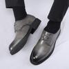 Freizeit Business Derby Herrenschuhe Minimalistischer und vielseitiger Stil Büro Hochzeit Outdoor-Party lässiger Spaziergang Herrenschuhe