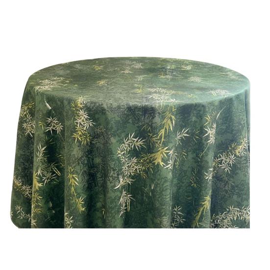 Obrus Sezonowy Letni Wodny Druk Kwiatowy Okrągły Odporny na Rozlania Odporny na Zmarszczki Pokrowiec na Stół Wystrój Domu