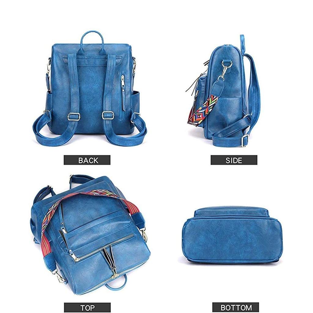 Umwandelbare Rucksack-Handtaschen aus Premium-Leder für Damen