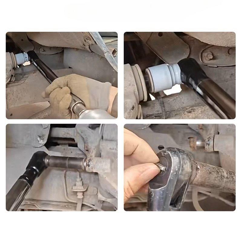 Universal Offset Impact Extension Wrench Manual Automatic High Torque 1/2 Ratchet Tool For Repair Projects