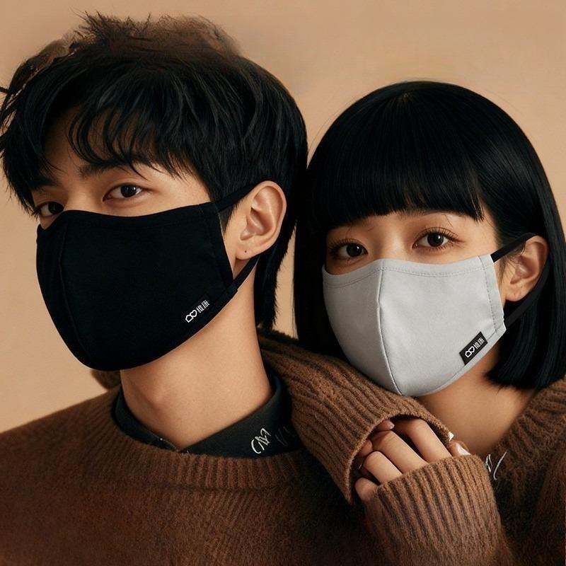 Reusable Cotton Face Mask, Washable Dust Mask for Men & Women - Breathable Anti - Dust Windproof Mask for Daily Use