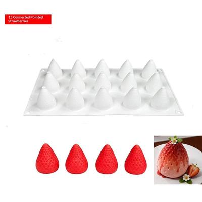 3D Strawberry Raspberry Silicone Baking Mold Heat Resistant Non-Stick Food Safe for Mousse Cake DIY Dessert Decoration