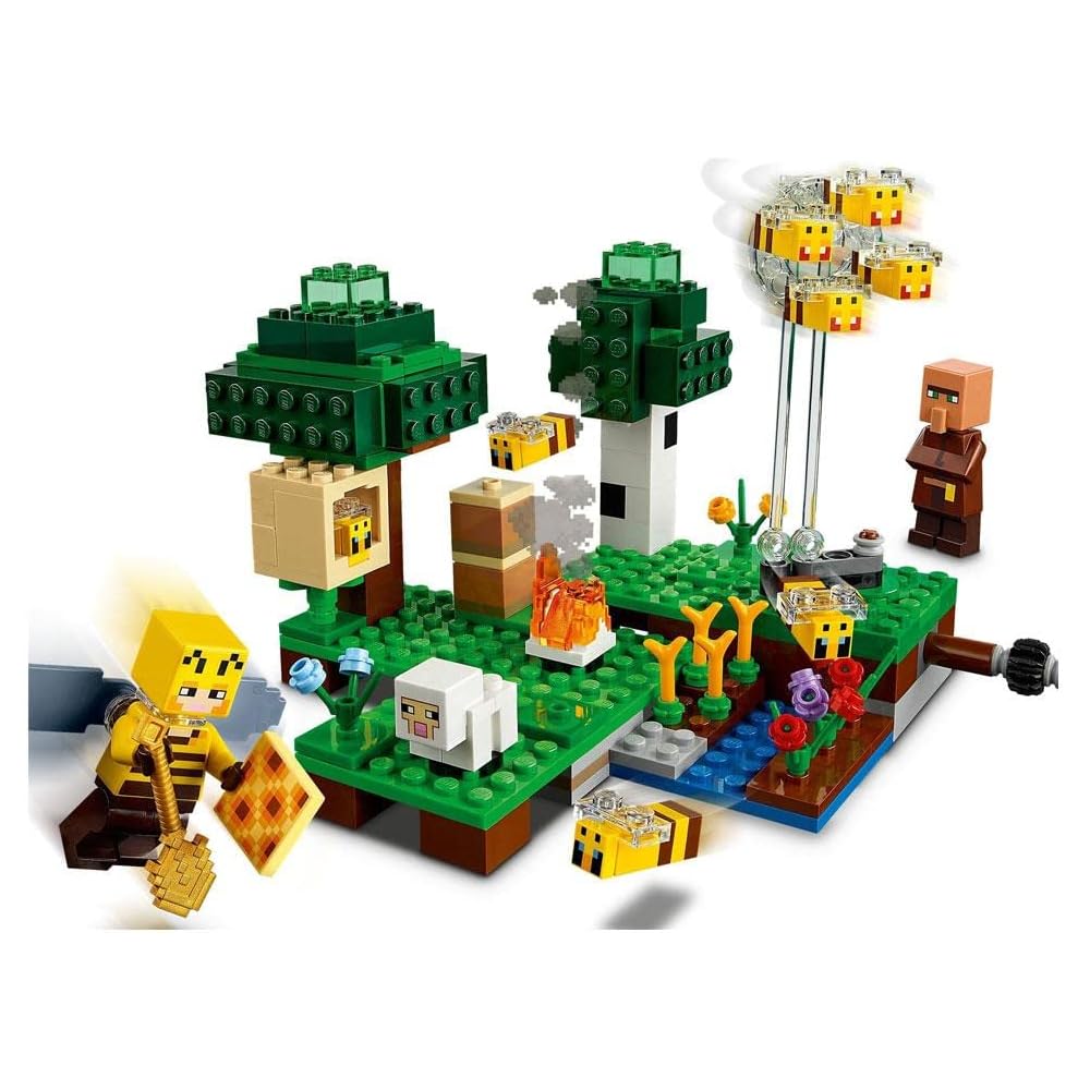 LEGO Minecraft Bee Farm Set 21165 Building Blocks Toy for Kids Ages 8 and Up