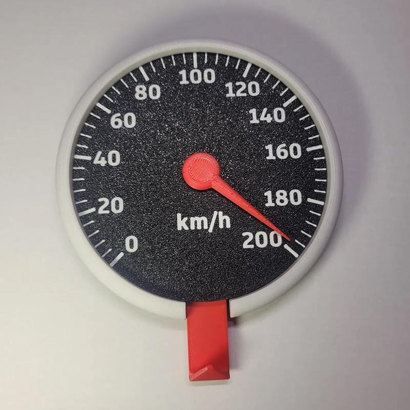 Speedometer Wall Mounted Key Holder 3D Printed Tachometer Key Hanger Pointer Rotatable Key Organizer For Entryway, Hallway