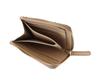 Travel Wallet Gray Python Sand Beige [Genten]