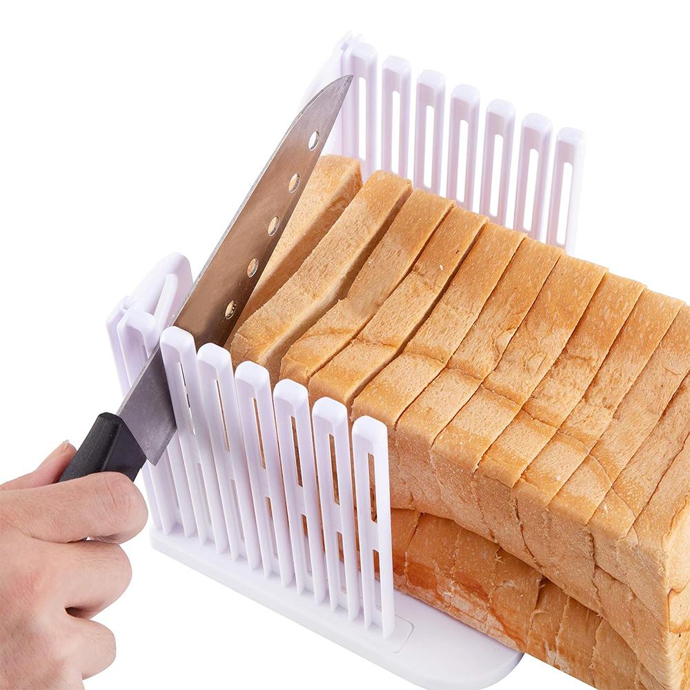 Bread Slicer Toast Cutter Foldable Adjustable Bread Slicing Kitchen Baking Tools
