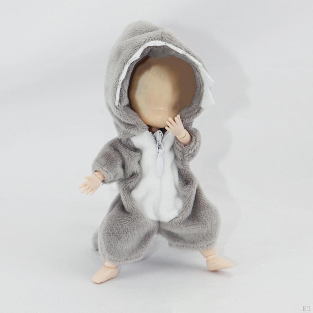 Doll Clothes Shark Bodysuit with Zipper :12