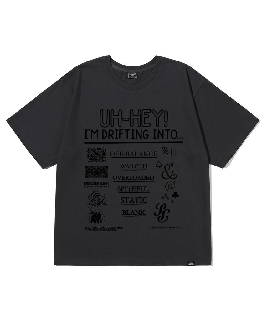 Peideu Pd Yuhei Short Sleeve T-Shirt Charcoal