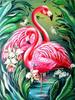 RUOPOTY Acrylic Painting By Numbers Flamingo Animals Paint On Canvas Coloring By Numbers Gift Home Decor Wall Room