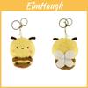 Small Bee Plush Keychain Cute Animal Toy For Kids Gift And Backpack Ornament