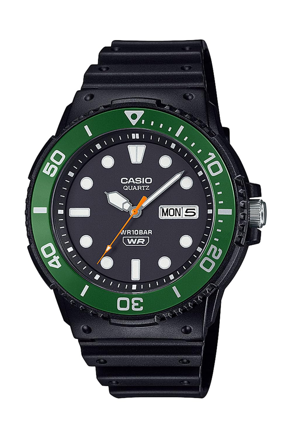 

Casio Collection Watch [Official Japanese Product] MRW-230HJ-1E3JF Men s Black/Green Bezel