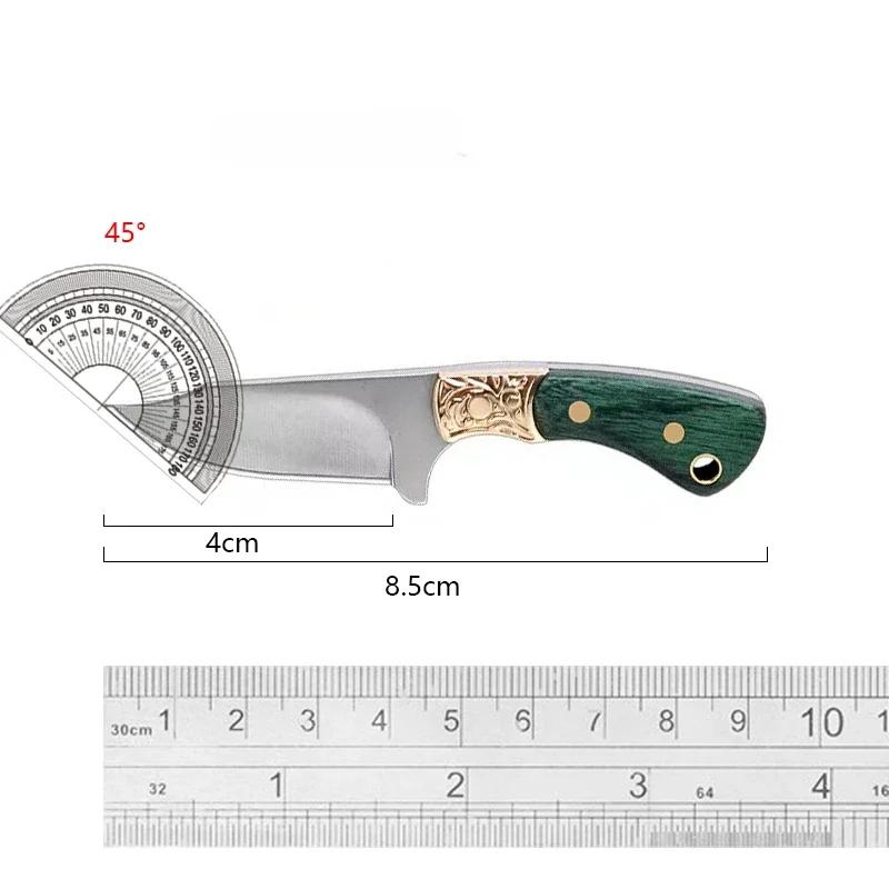 Professional Outdoor Knife - High Carbon Stainless Steel, Compact Survival Tool with Sharpening Stone, Hiking Must-Have