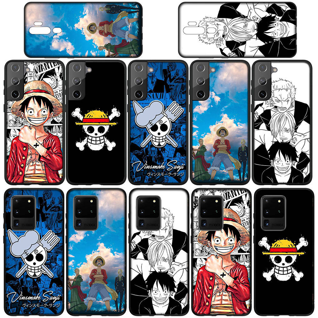 For Samsung Galaxy S25 S24 S23 iPhone 17 16 15 Xiaomi Redmi Note 14 13 12 11 Plus Pro Max XR A57 Phone Case Comics Sanji Luffy One Piece OPPO Huawei