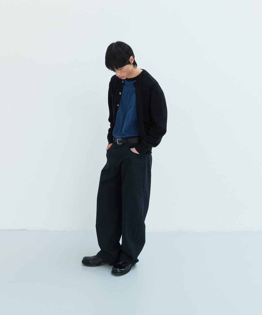 Leire Everyday Round Knit Cardigan [Black]