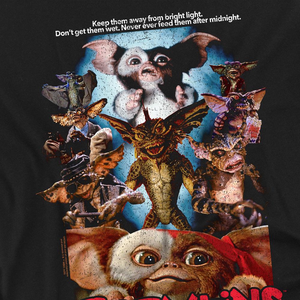 Gremlins Unisex Adult Mogwai Movie Poster T-Shirt