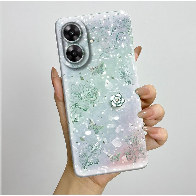 For Realme Note 60 Case Pretty Flower Camera Protector Phone Cover For Realme Note 60 60x Soft Shockproof Case Funda Note60 Etui