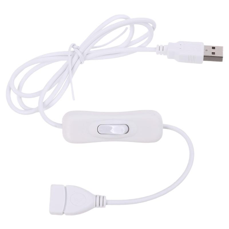 

Portable Safe Cord USB 2.0 White Extension Cable with Table Lamps/ Fans / Led Lights