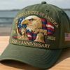 Trucker Hat Adjustable Us 250th Anniversary Cap Anniversary Tribute Hat Historic Embroidered Sunshade Cap For Patriotic Citizens