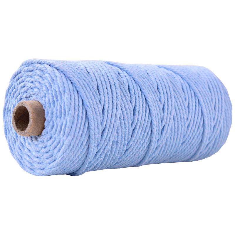 3mm Colored Cotton Rope for DIY Weaving, Tapestry, Binding, and Decorative Use