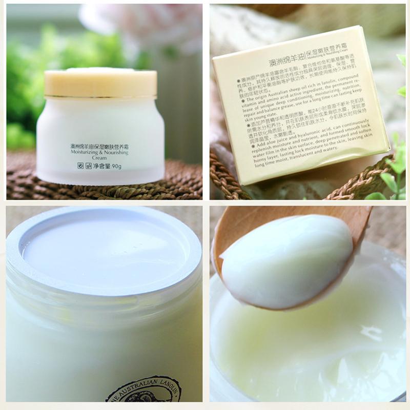 Face Cream Collagen Facial Moisturizer Sheep Oil Cream Lanolin Skin Moisturizing Soothing & Hydrating & Brightening Cream