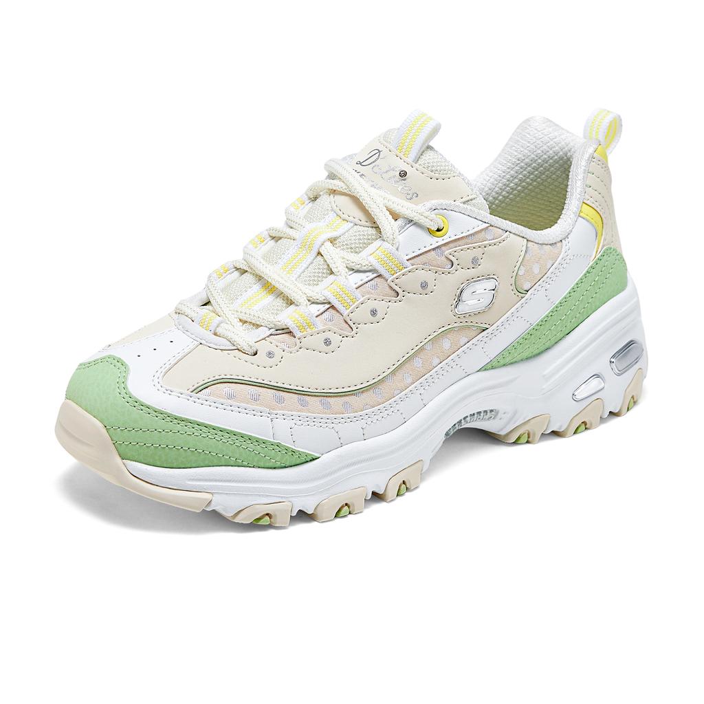 Skechers DLites Comfortable Versatile Low-Top Running Shoes Women Sneakers Green 150547-NTGR