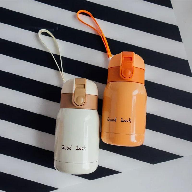 Mini Thermos Cup 200ml/360ml Pocket Cup Stainless Steel Thermal Coffee Mug Vacuum Flask Insulated Hot Water Bottle Kids Gift