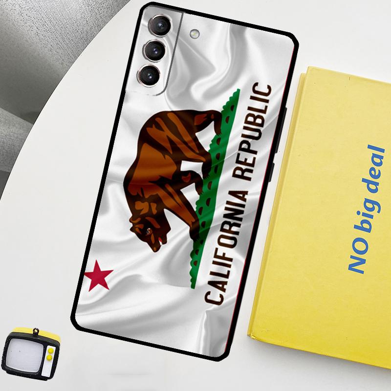 

California Flag Phone Case For Samsung Galaxy S24 Ultra S20 S21 S22 S23 Plus S9 S10 S24 FE S25 Ultra Cover Galaxy S24 Plus