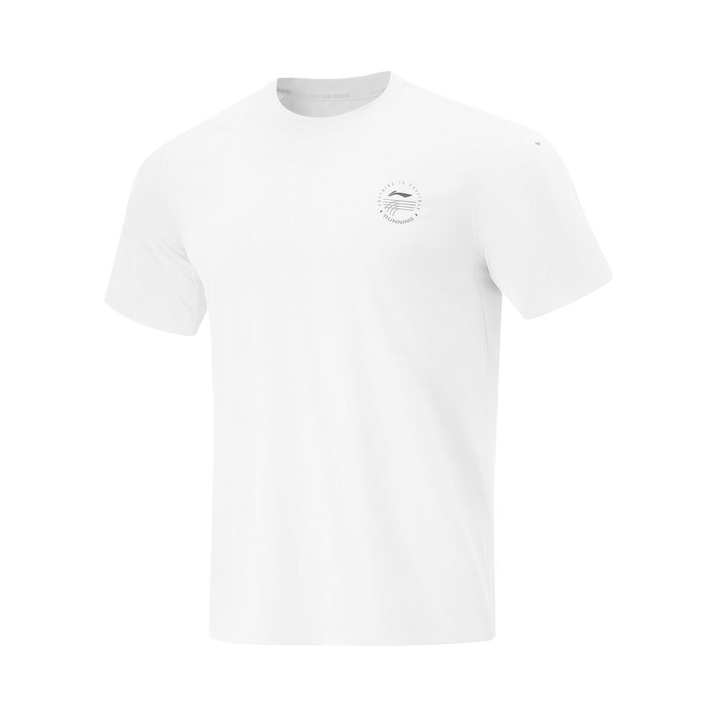 Li Ning Running Collection T Shirt Men's Standard White ATSV083-2