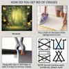 2D Magical Firefly Forest Tapestry, Glowing Wall Hanging