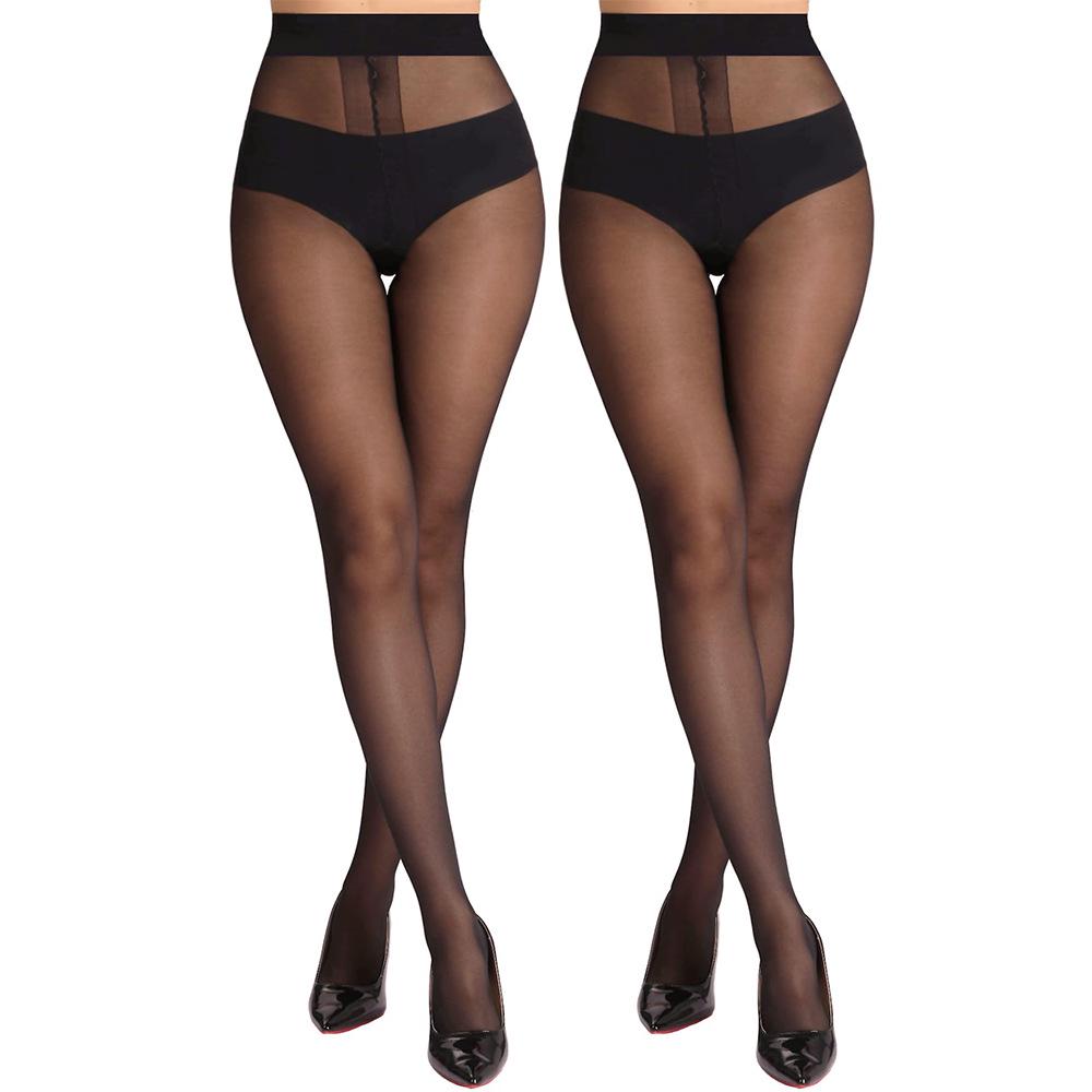 Ultra-Thin Anti-Snagging T-Crotch Stockings - Multiple Sizes 20D for Women