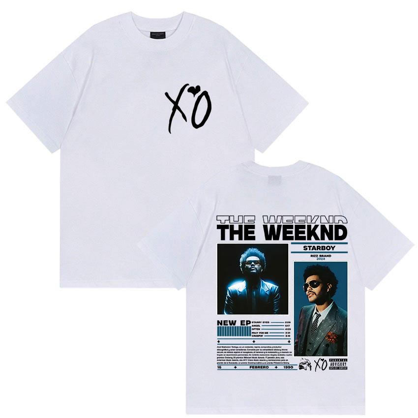 

Rap Singer THE WEEKEND STARBOY XO Tour Vintage Pattern Tshirt for Unisex Women Fashionable Hiphop Cotton Tshirt 2XL