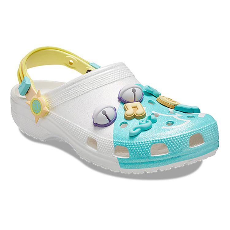 Crocs Honor Of Kings X  Classic Clog Collaboration Tianlai Xianyin EVA Cartoon Patch Clogs Cai Wenji Collectors Edition Unisex clogs Silver 208115-040