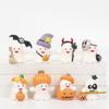 8pcs/Set Micro Landscape Mini Model Ornaments Miniatures Pumpkin Pumpkin Ghost Doll  Garden Decor