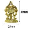 1:12 Miniature Golden Clock Dollhouse Diy Doll House Decor Accessories