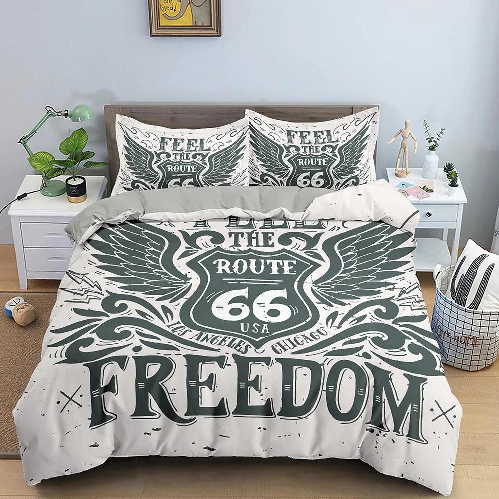 Printed Bedding Set Soft Duvet Cover with Pillow Case for Adults and Children Single Double King Size Queen Duvet Cover Home Textiles