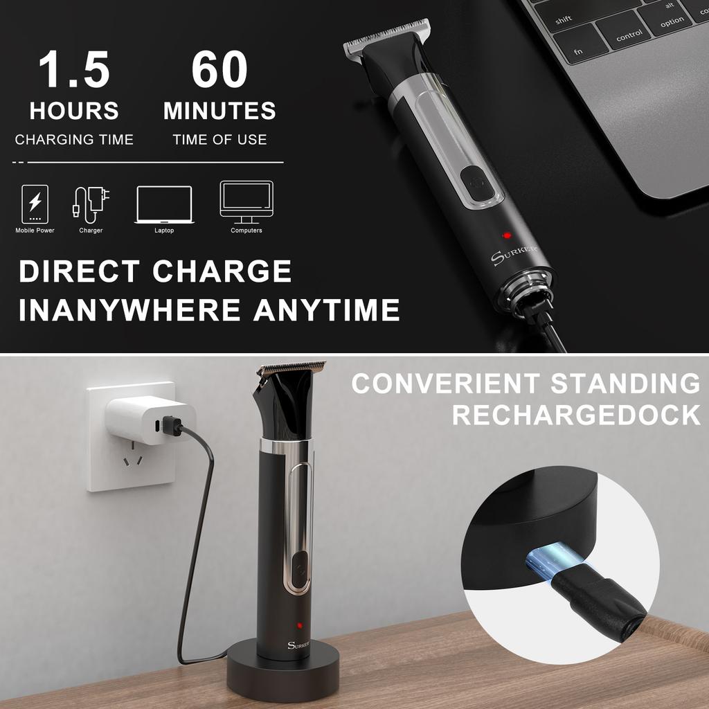 Xiaomi Surker 4-in-1 Shaver for Men Grooming Kit Multi-Function Washable Full Body Nose Wet/Dry Hair Trimmer for Home Use Razor