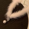 1 Stück Modisches Flauschiges Schneeflocken Weihnachts-Halsband, Geeignet für Frauen für jeden Anlass